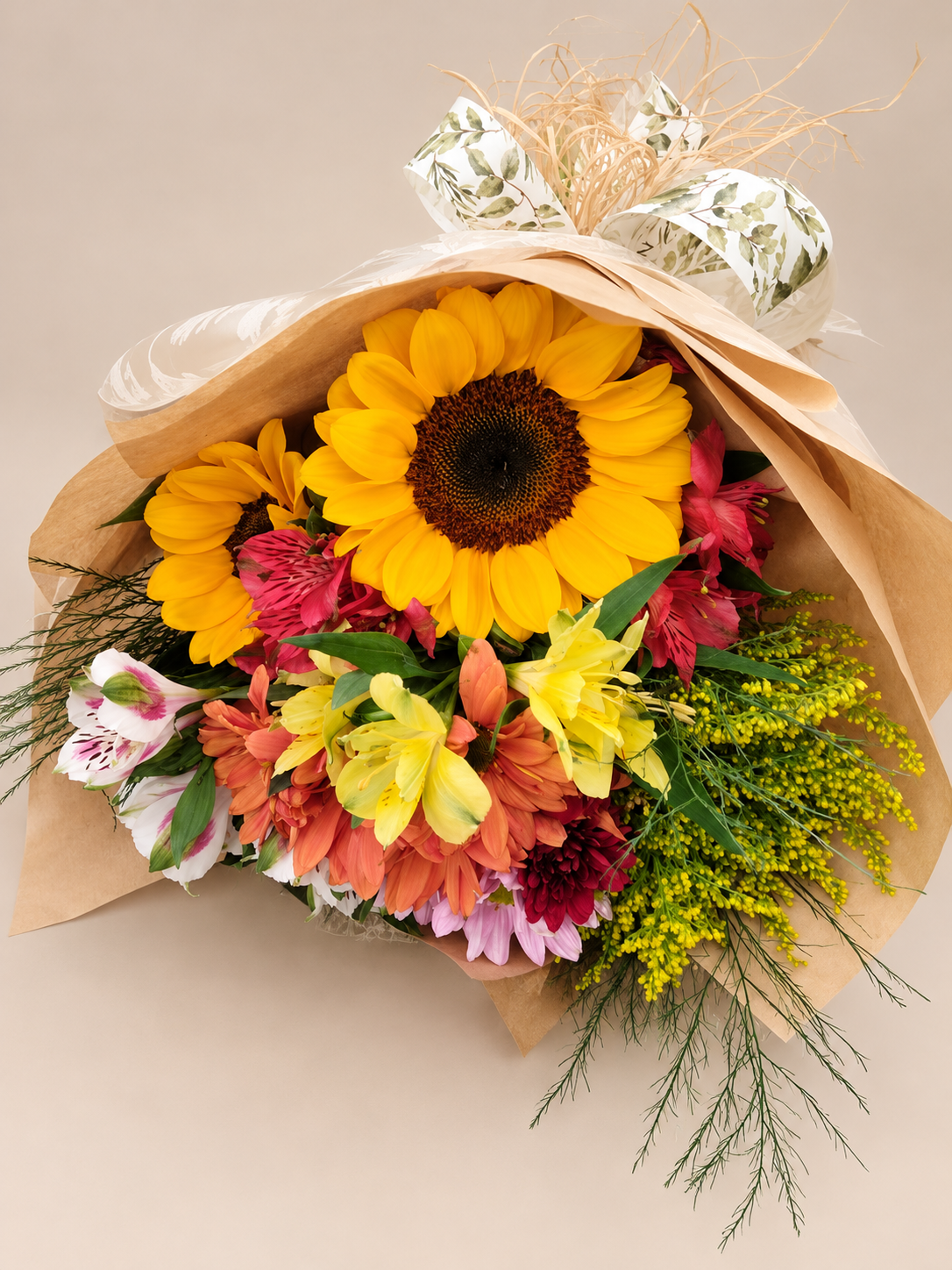 Buquê Encanto Solar – Girassol e Flores Coloridas